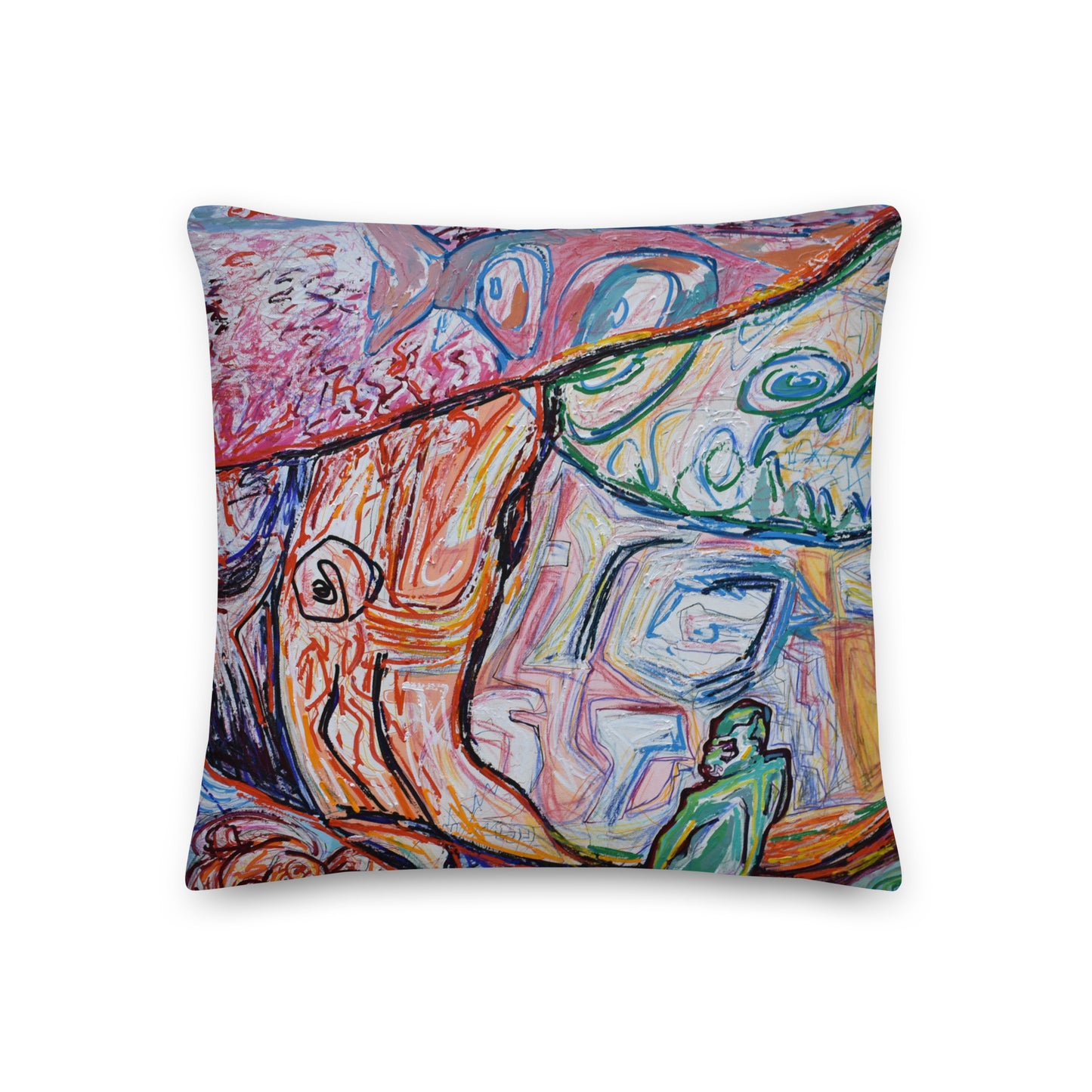 Whales and Sharks Premium Pillow