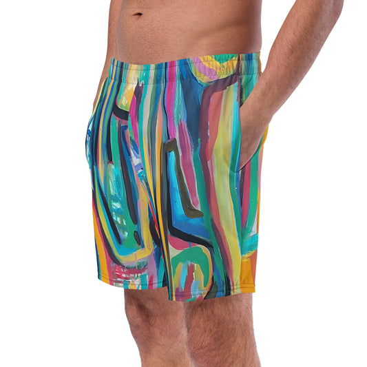 Counter Jungle Original Art Men's swim trunks