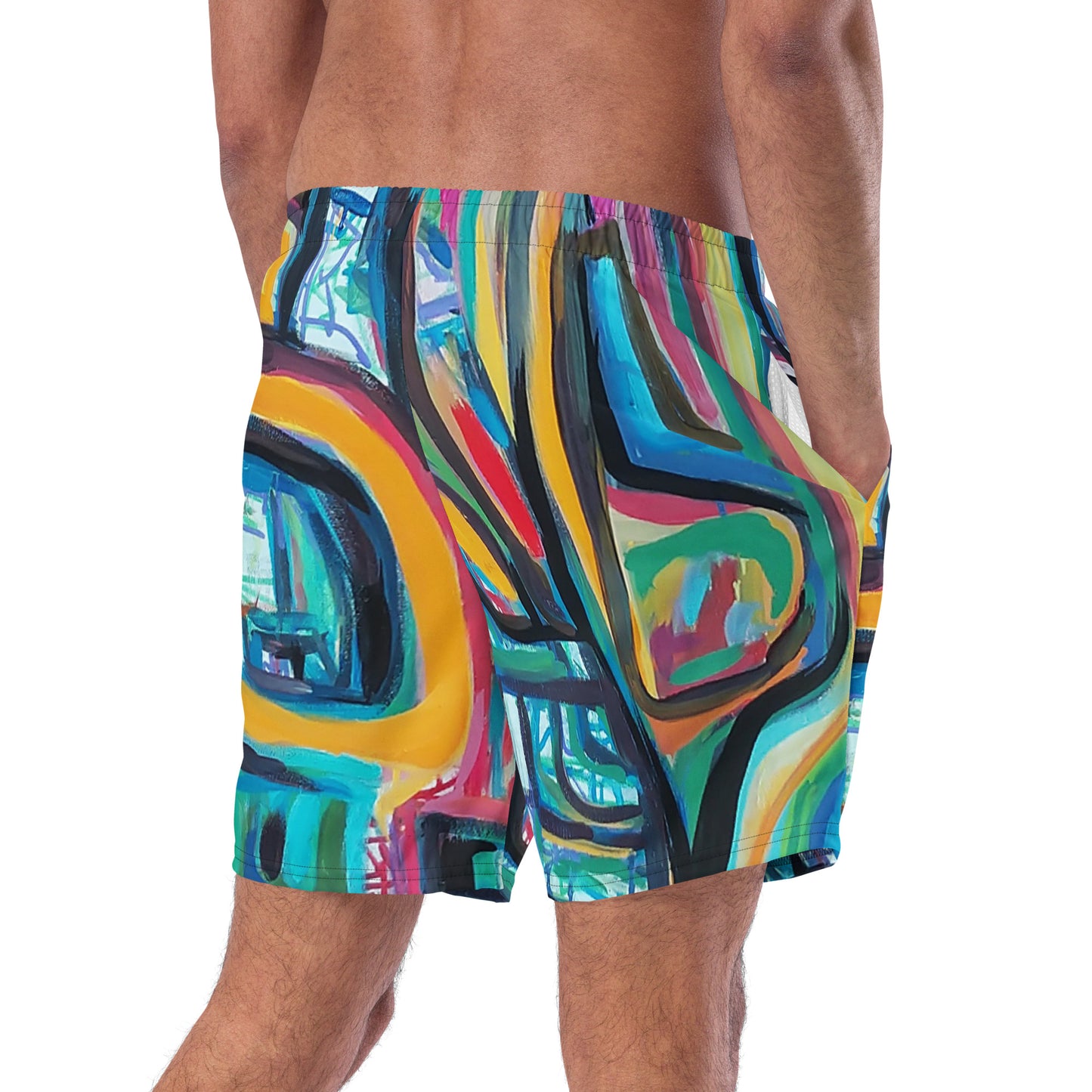 Counter Jungle Original Art Men's swim trunks