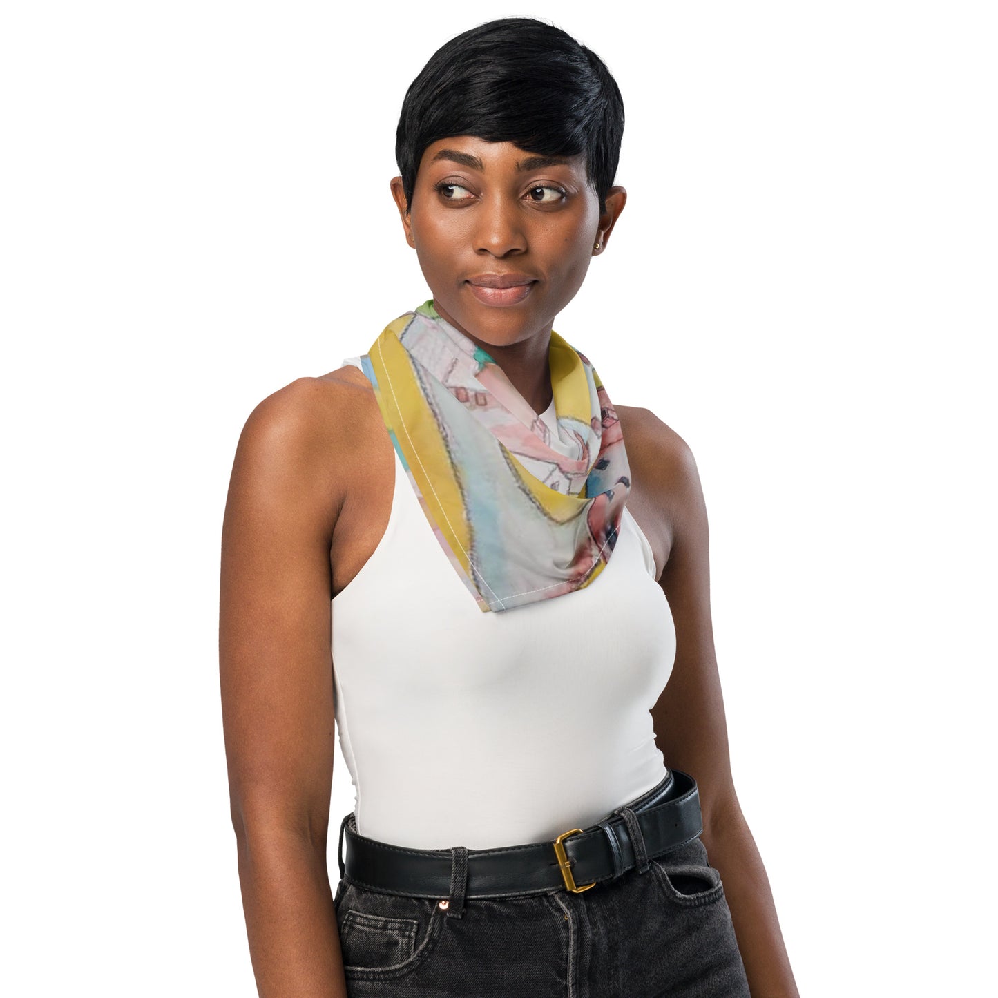 Townscape: Premium Original Art Scarf