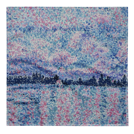 Central Park (Purple): Premium Original Art Scarf