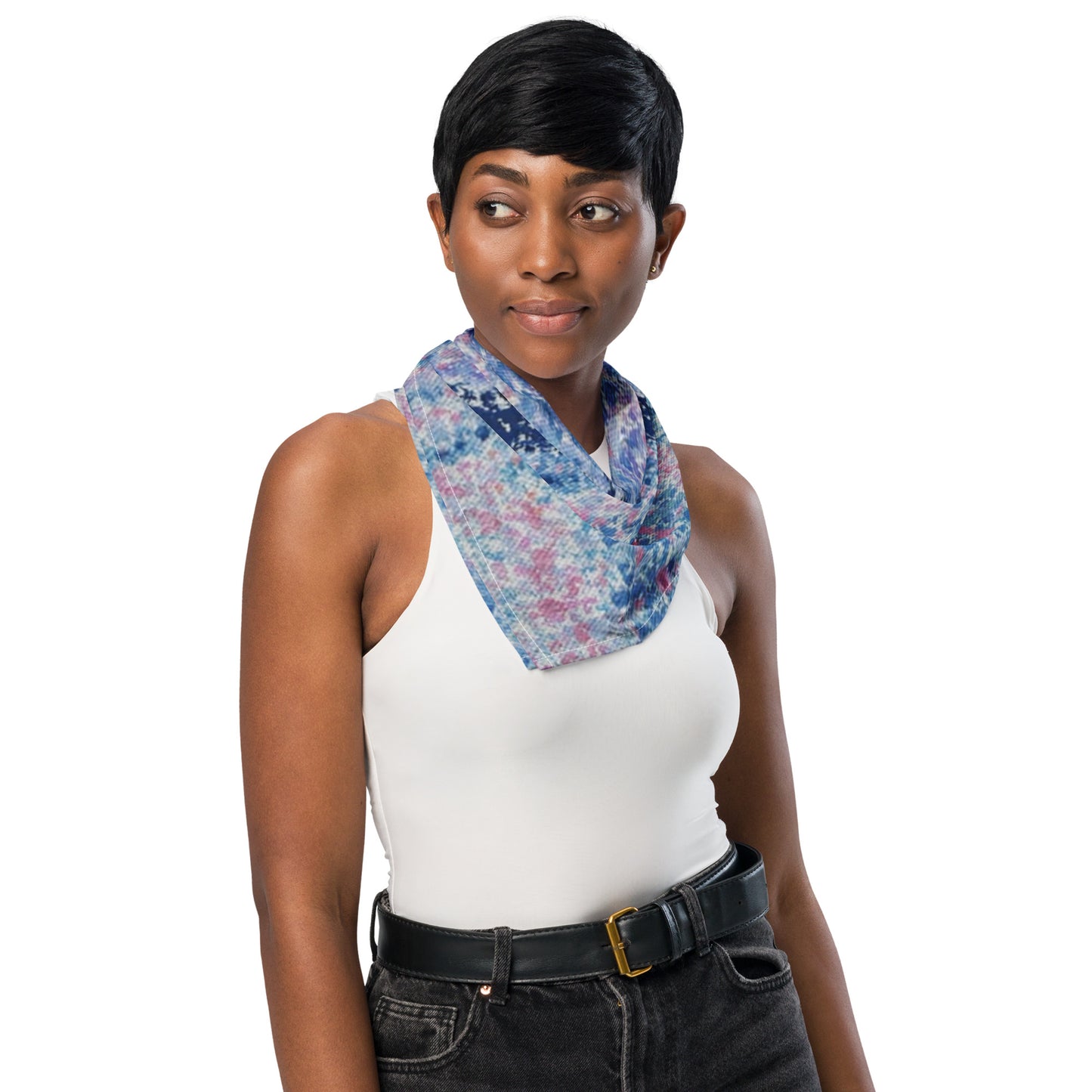 Central Park (Purple): Premium Original Art Scarf