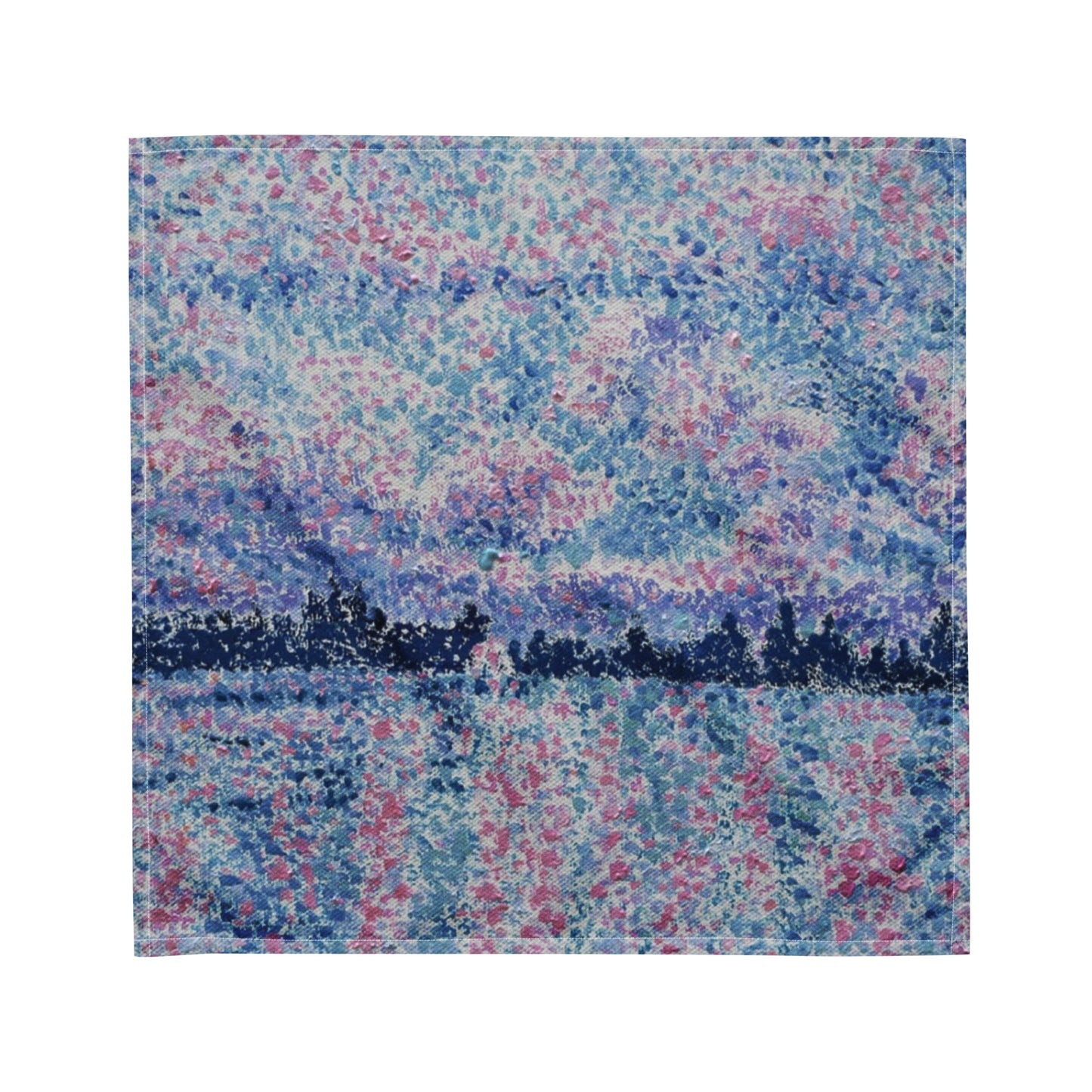 Central Park (Purple): Premium Original Art Scarf
