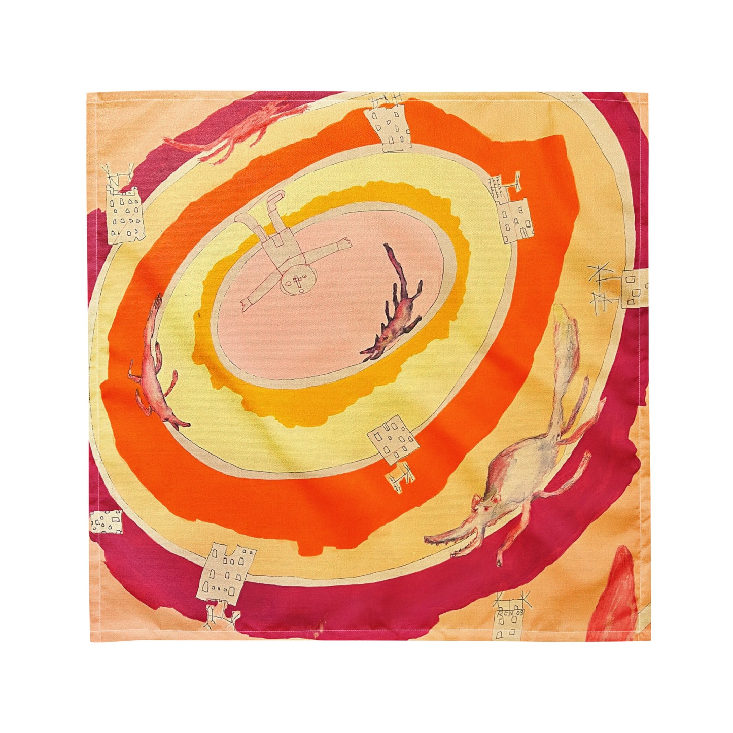 Rat Race: Premium Original Art Scarf