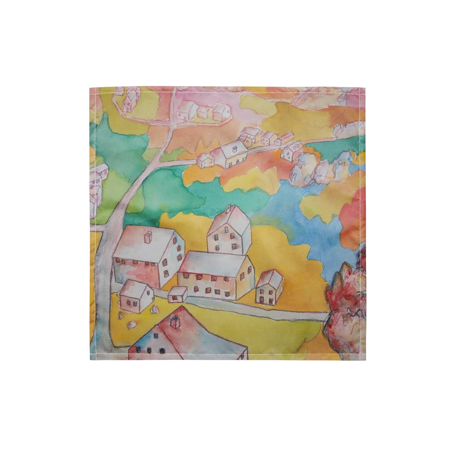Townscape: Premium Original Art Scarf