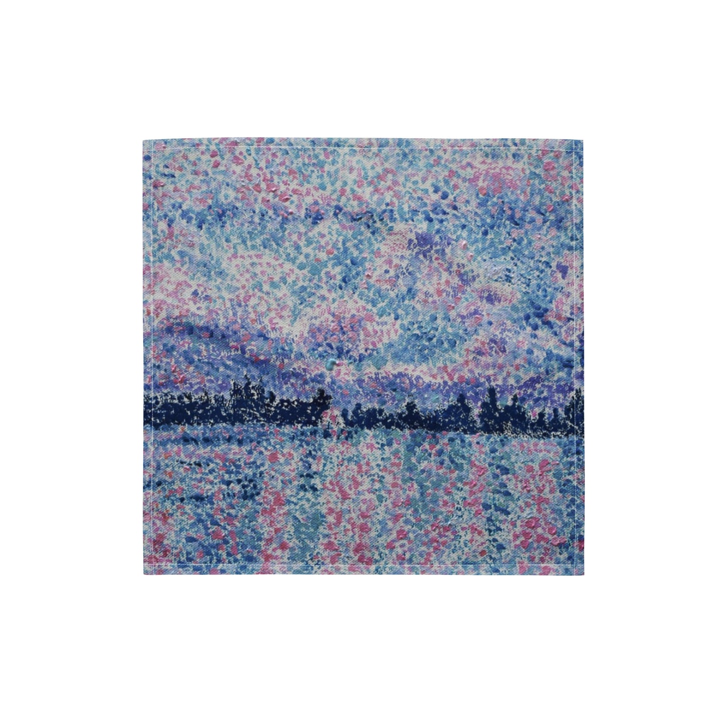 Central Park (Purple): Premium Original Art Scarf