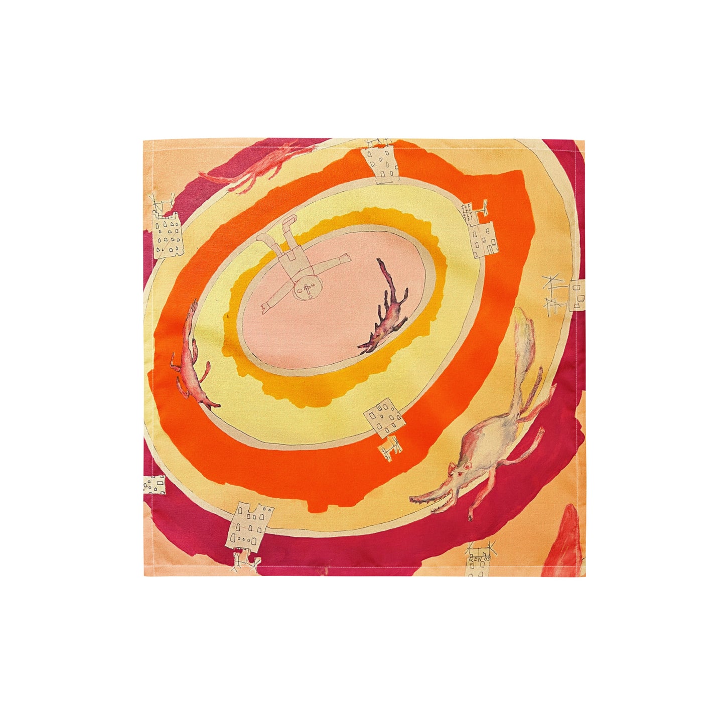Rat Race: Premium Original Art Scarf