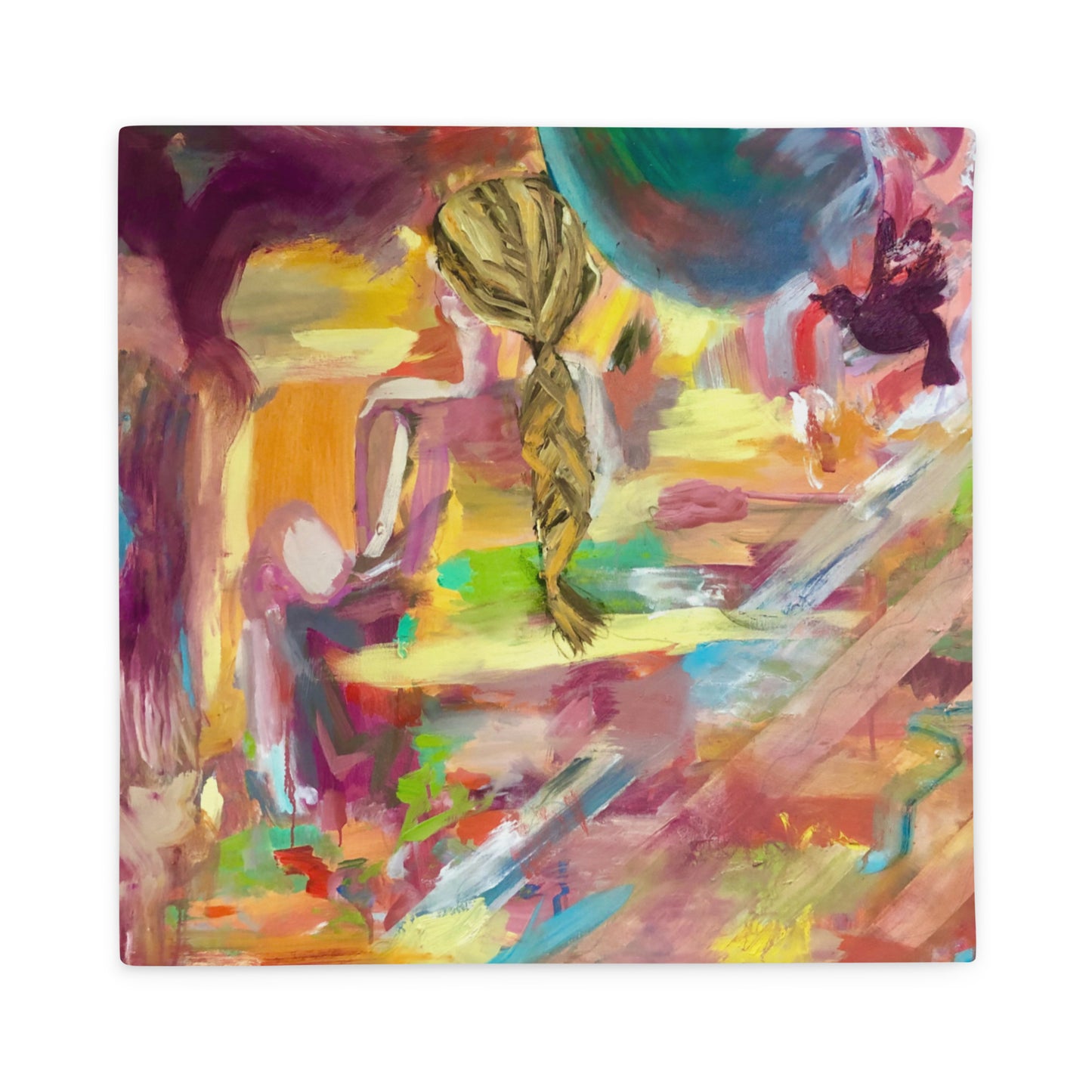 Mars Gazing: Premium Original Art Pillow Case