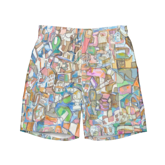 Urban Landscape: Original Art Men's Swim Trunks