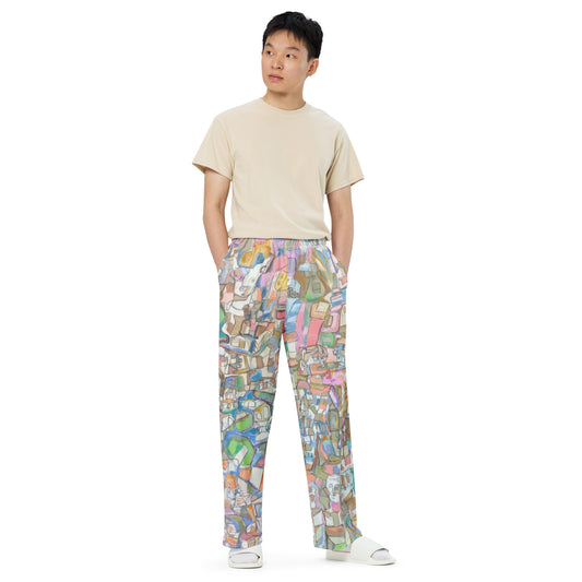 Urban Landscape: Unisex Wide-Leg Pants