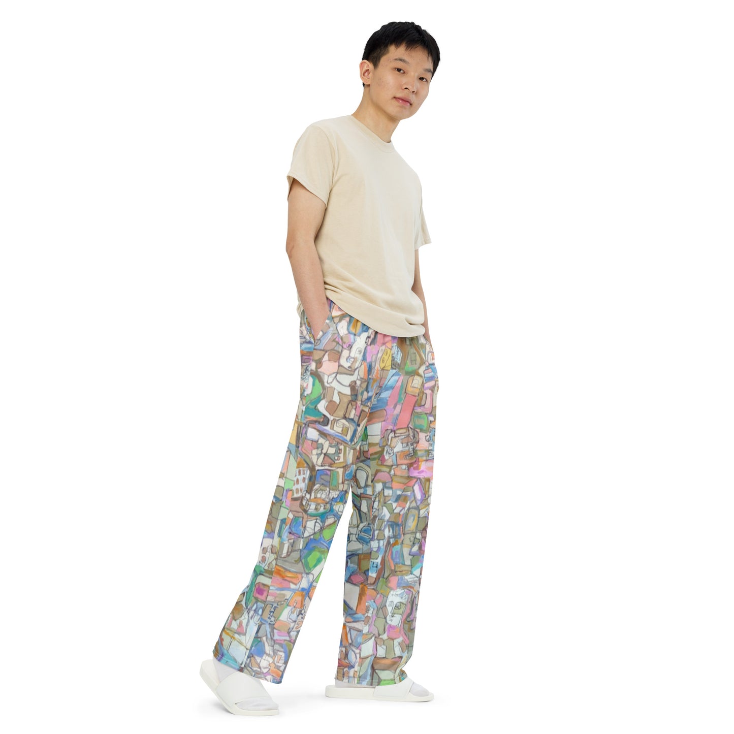 Urban Landscape: Unisex Wide-Leg Pants