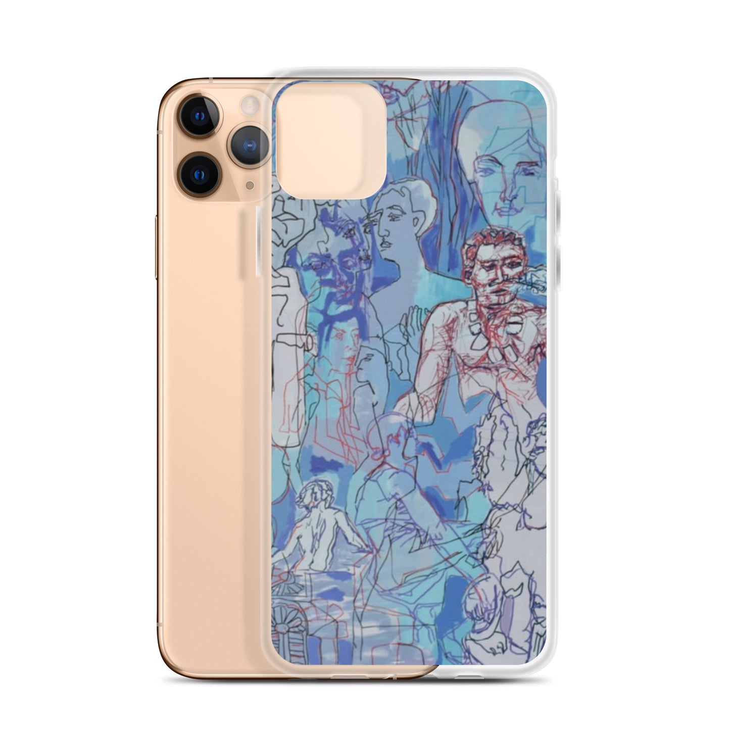 Blue Jungle: Original Art iPhone Case