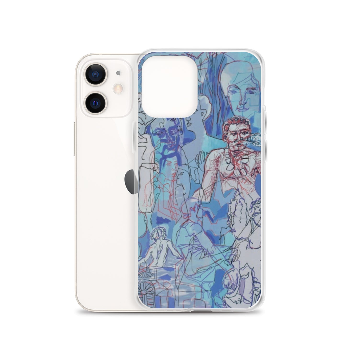 Blue Jungle: Original Art iPhone Case