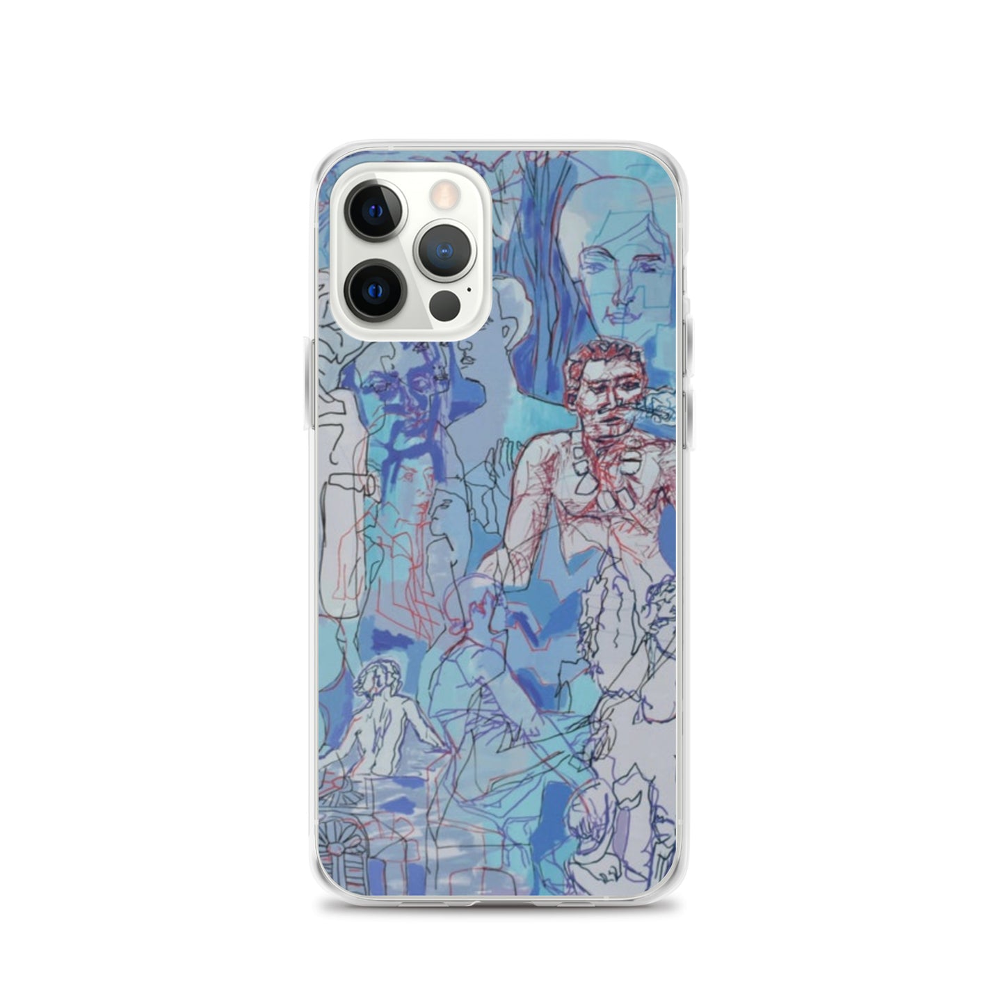 Blue Jungle: Original Art iPhone Case