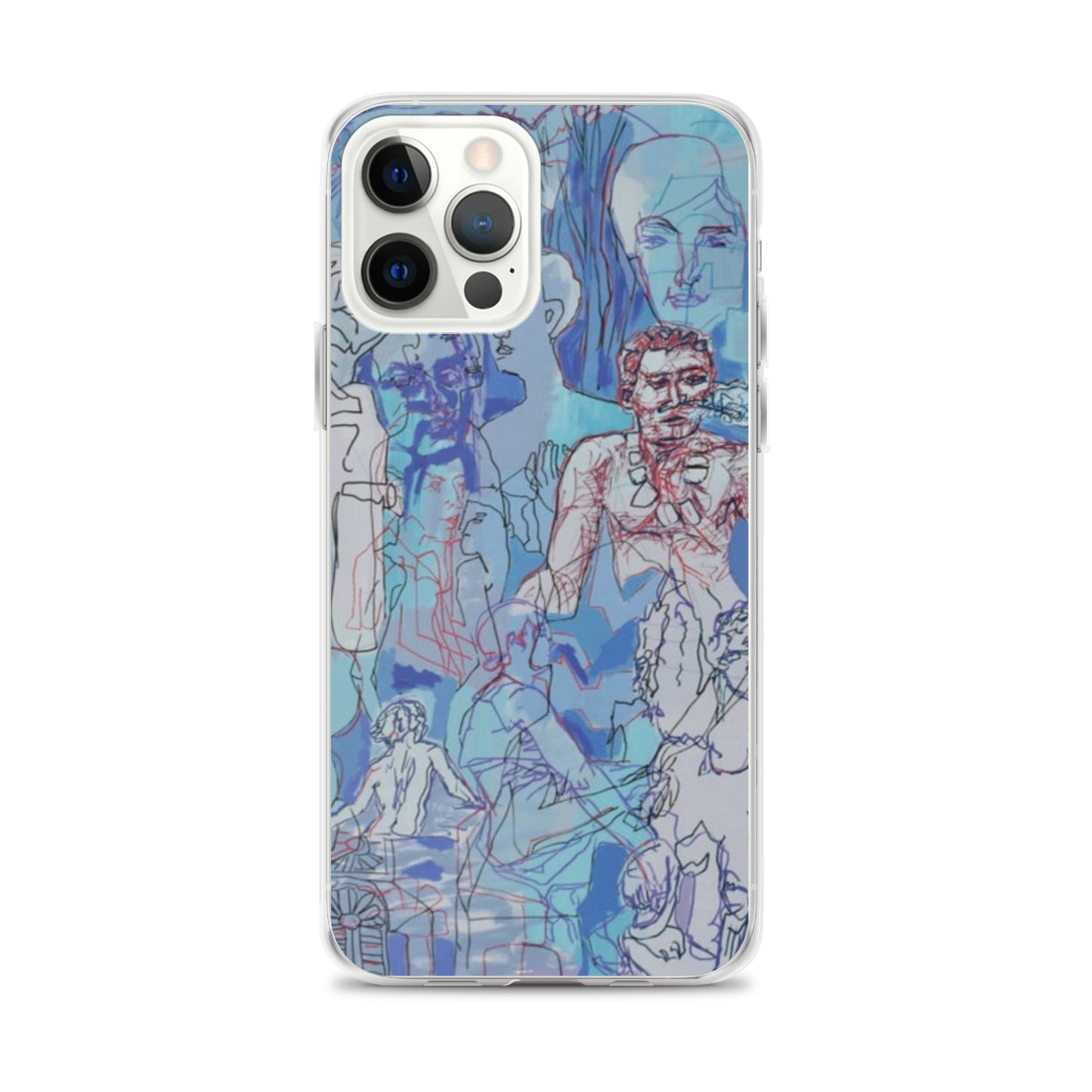Blue Jungle: Original Art iPhone Case