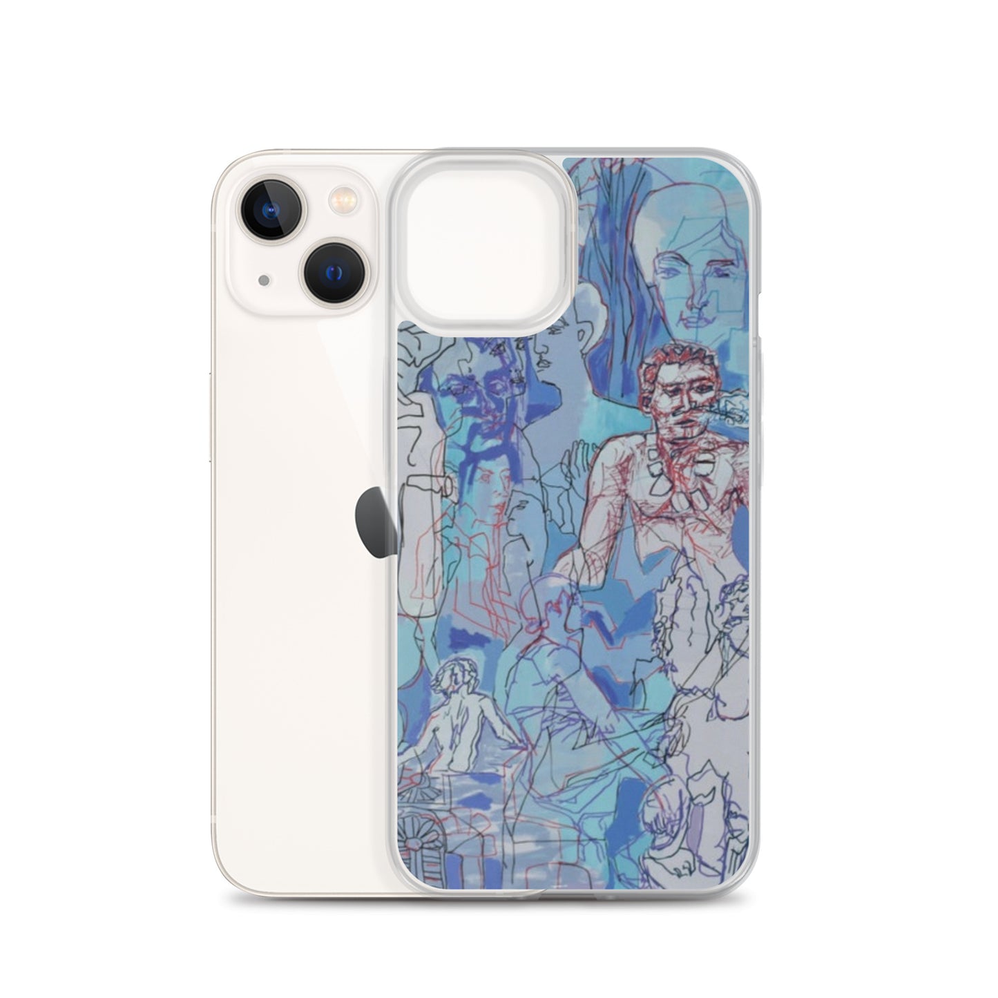 Blue Jungle: Original Art iPhone Case