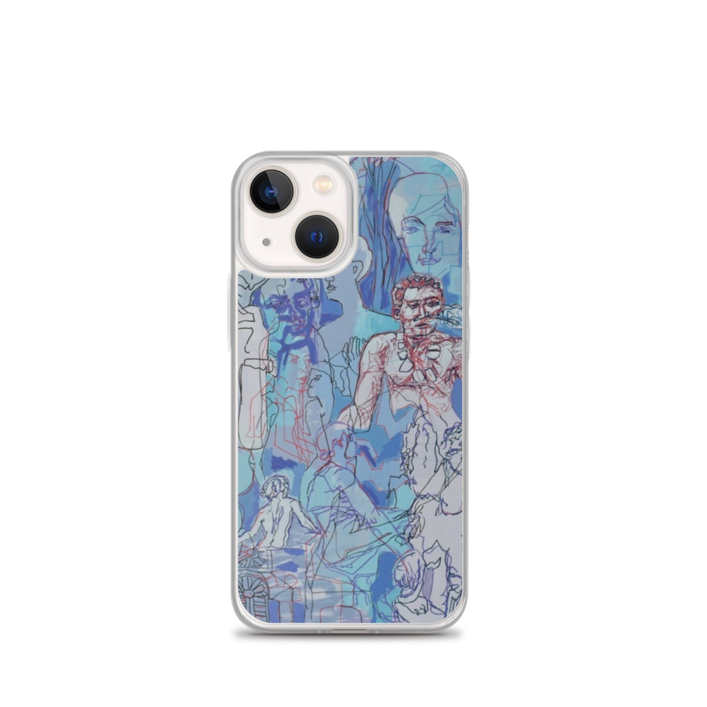 Blue Jungle: Original Art iPhone Case