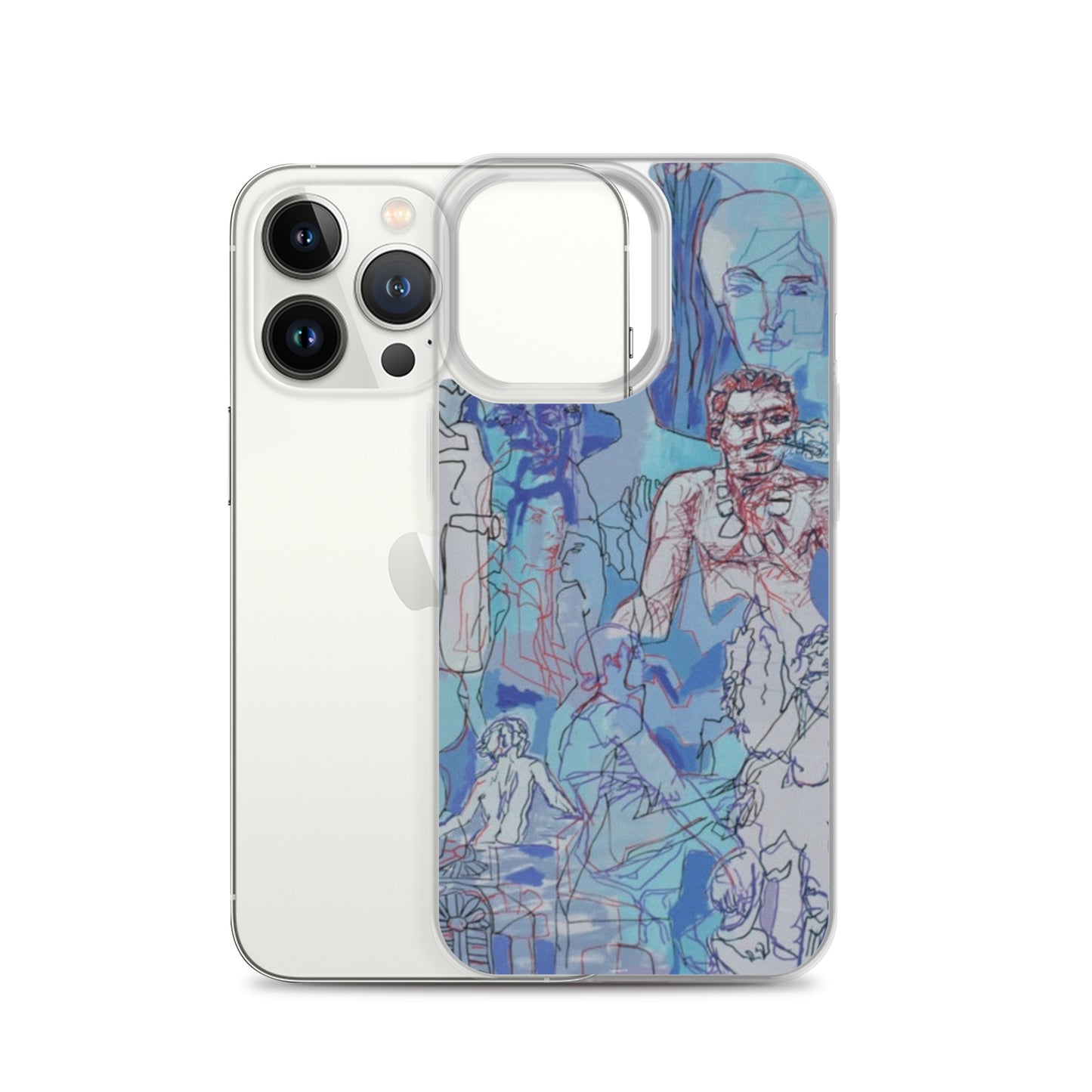 Blue Jungle: Original Art iPhone Case