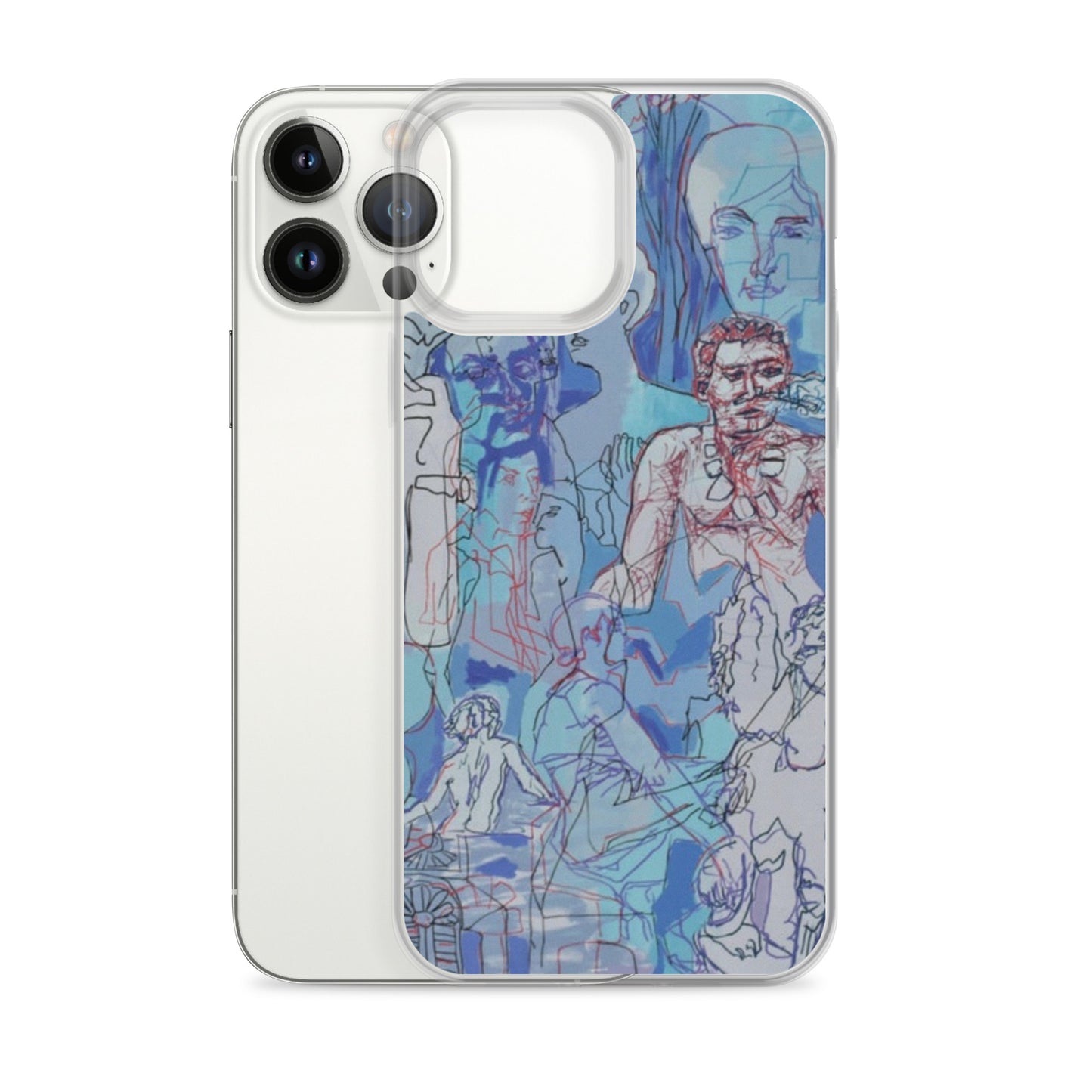 Blue Jungle: Original Art iPhone Case