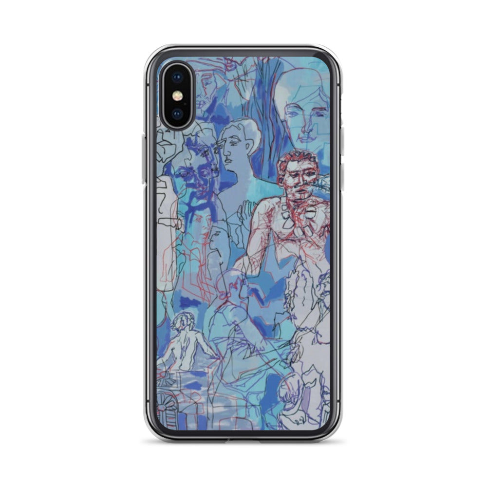 Blue Jungle: Original Art iPhone Case