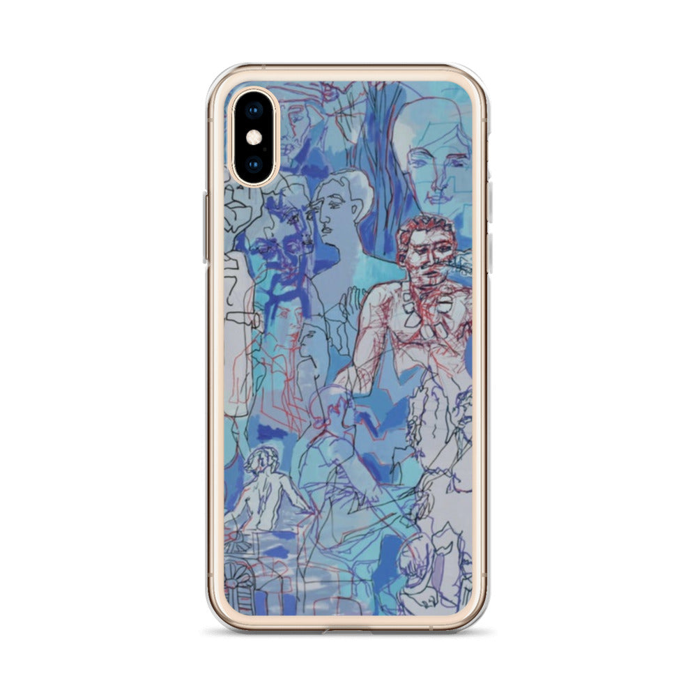 Blue Jungle: Original Art iPhone Case