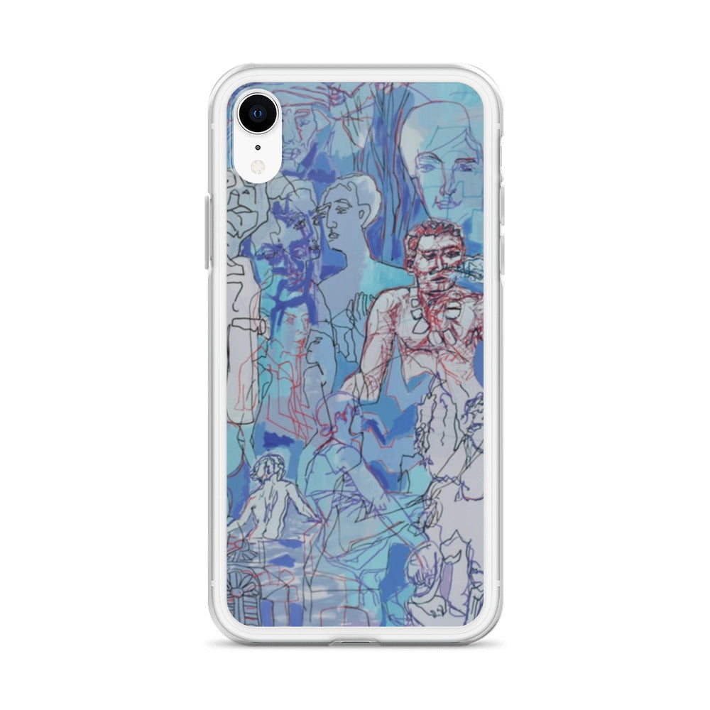 Blue Jungle: Original Art iPhone Case