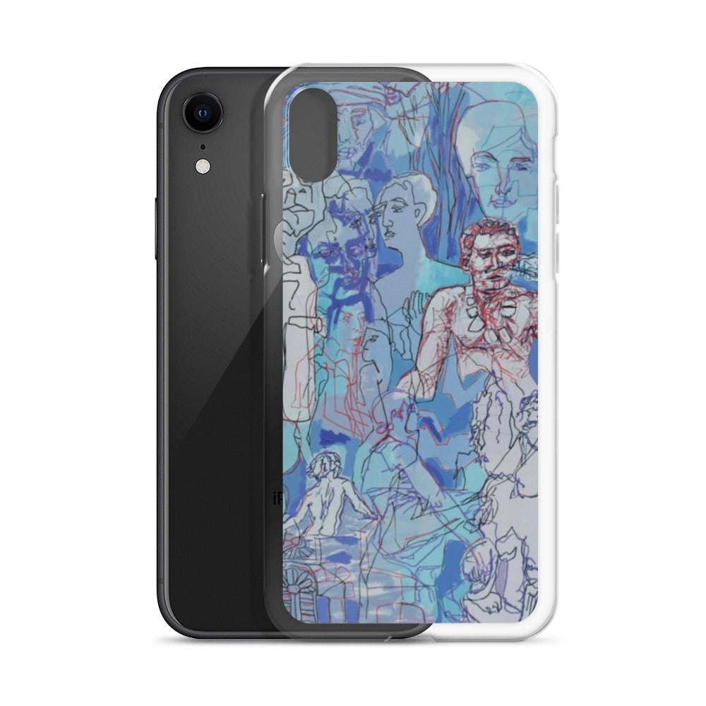Blue Jungle: Original Art iPhone Case