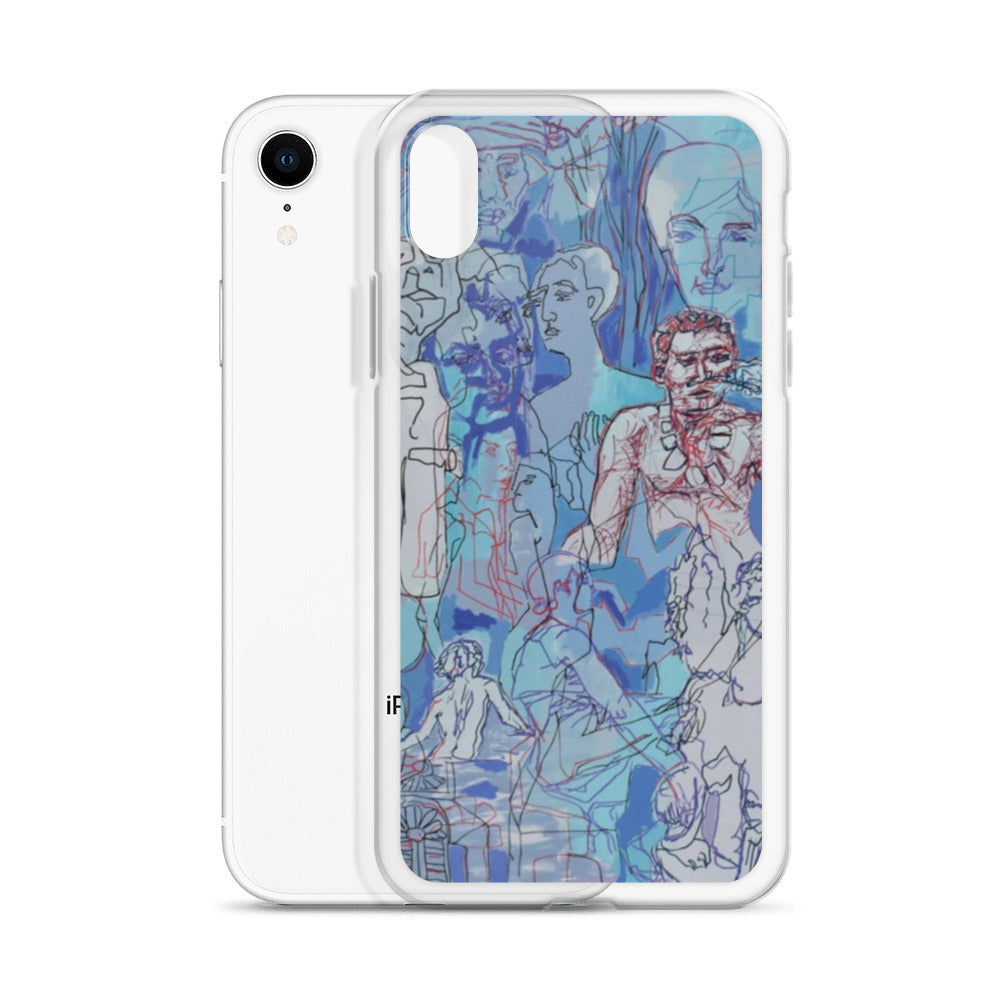 Blue Jungle: Original Art iPhone Case