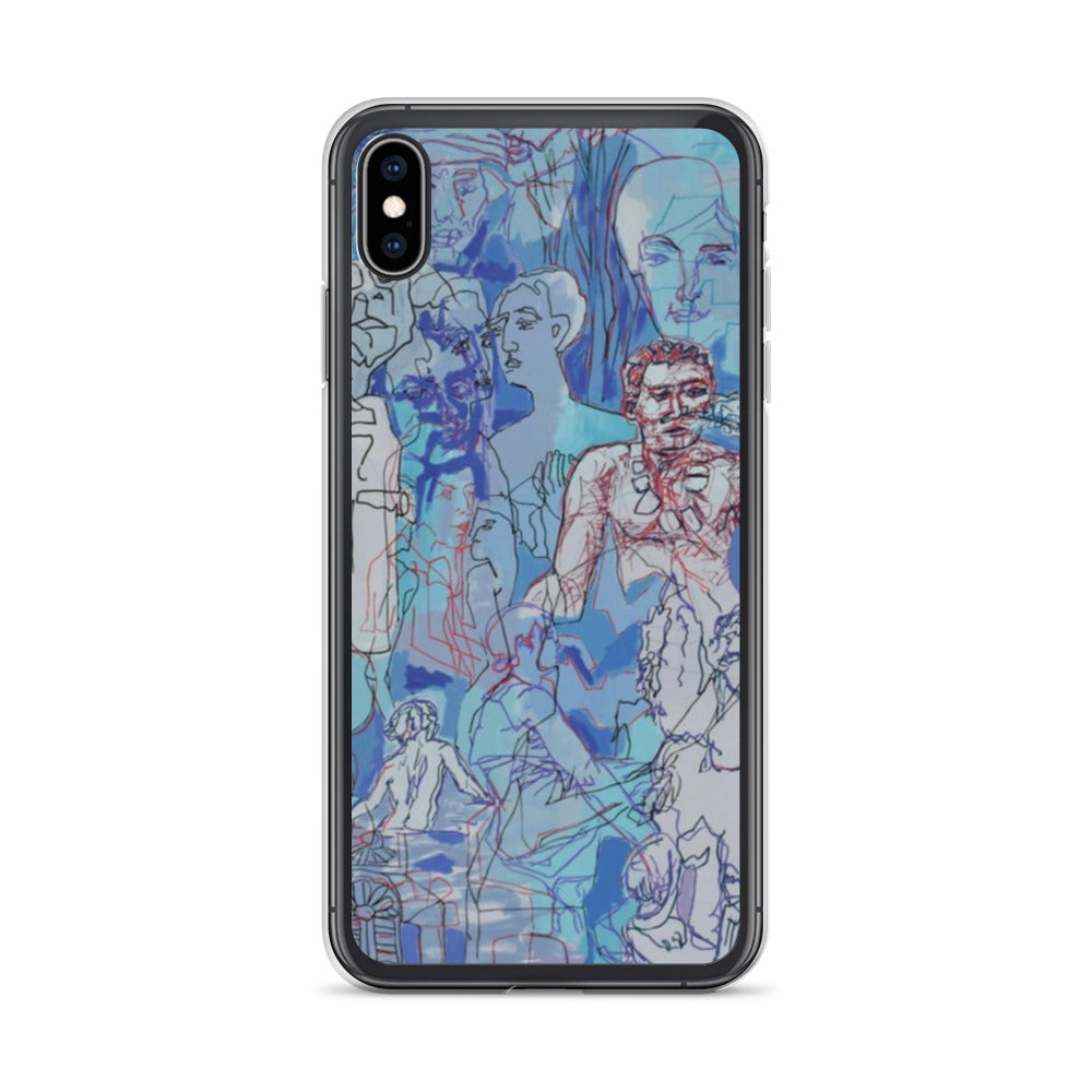 Blue Jungle: Original Art iPhone Case