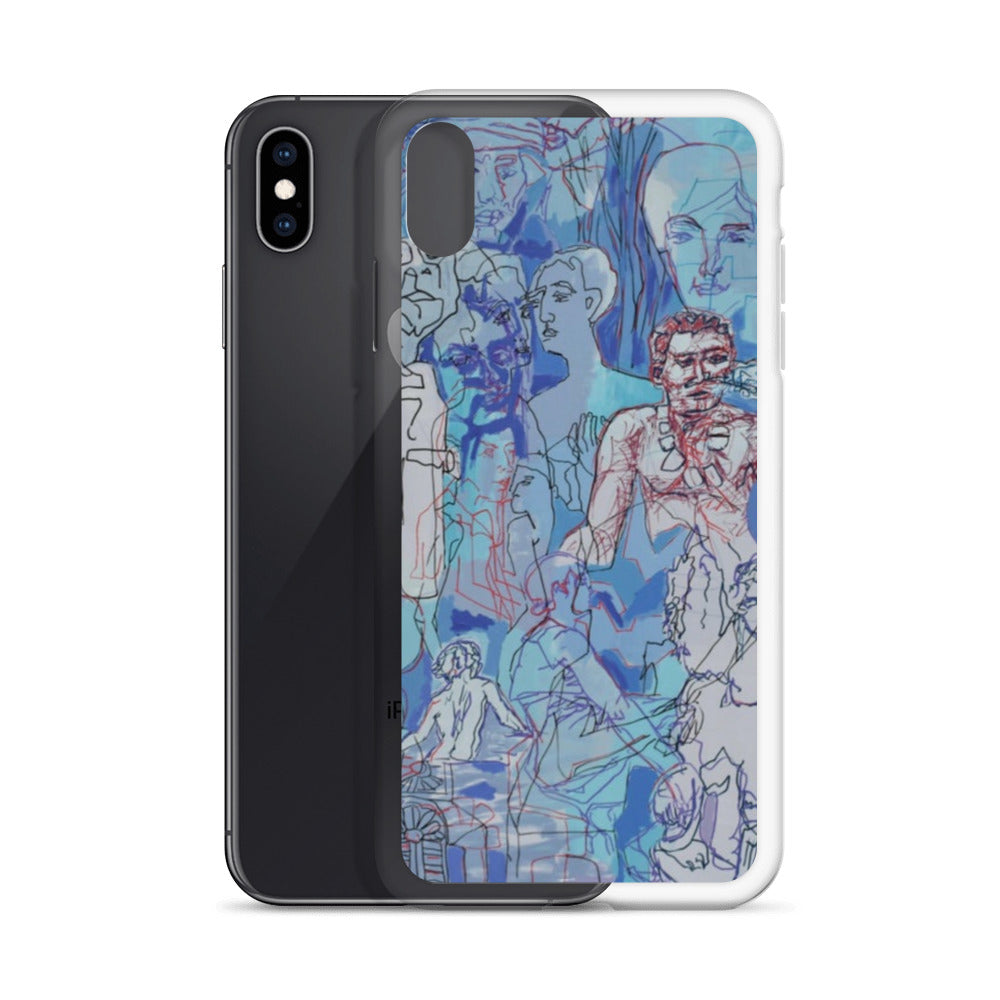 Blue Jungle: Original Art iPhone Case