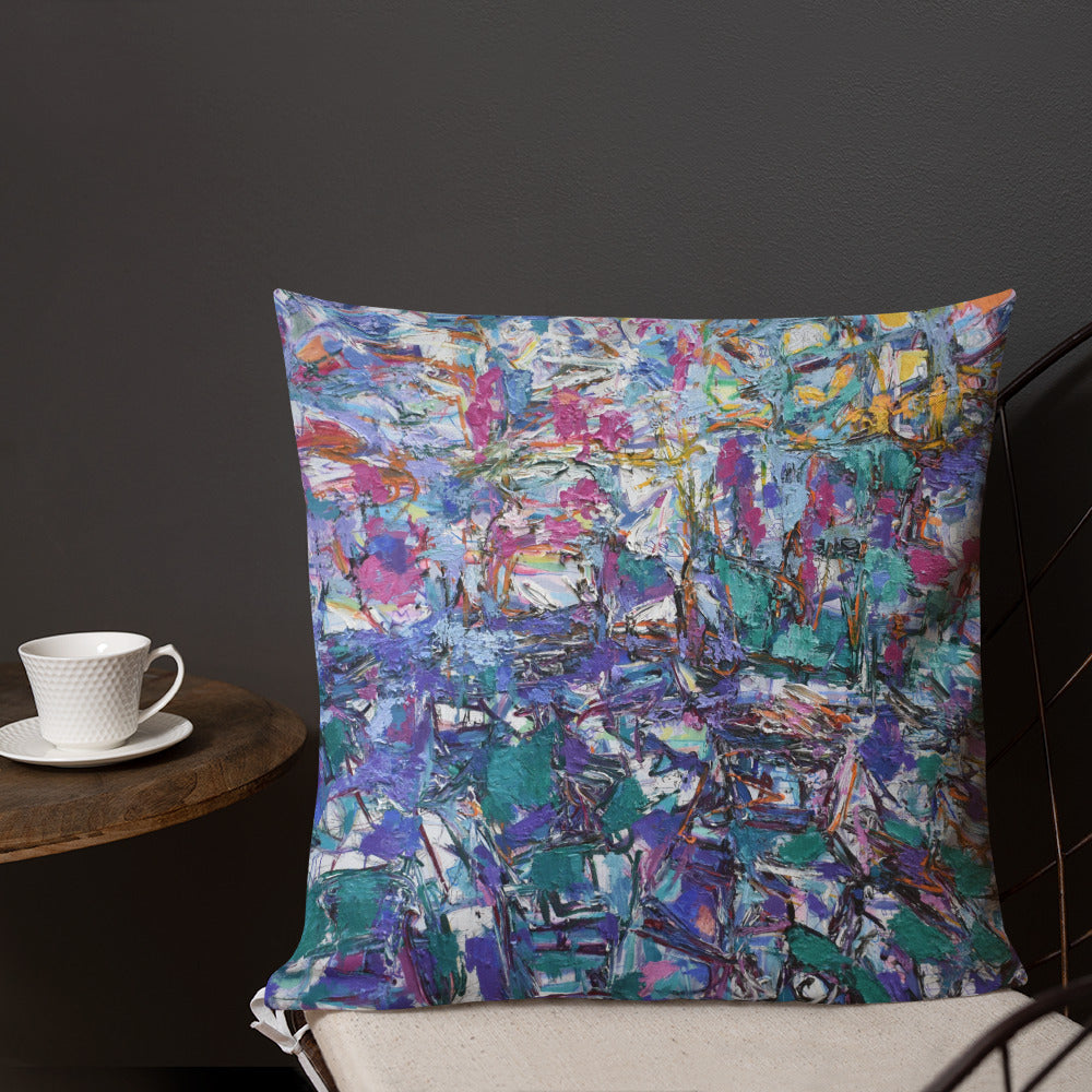 Premium Pillow:  Abstraction in Purple