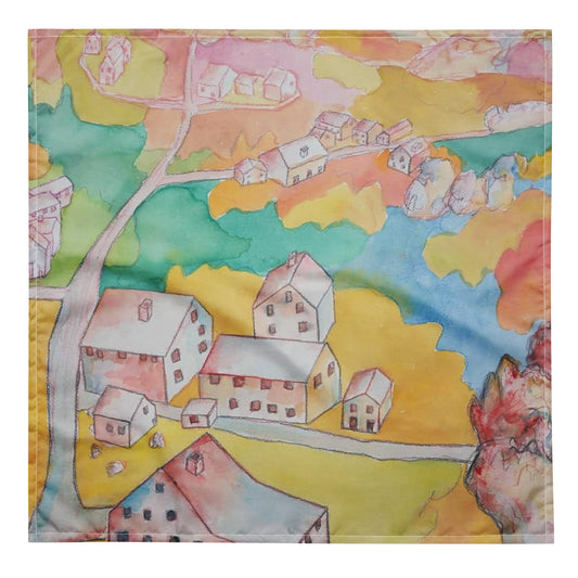 Townscape: Premium Original Art Scarf