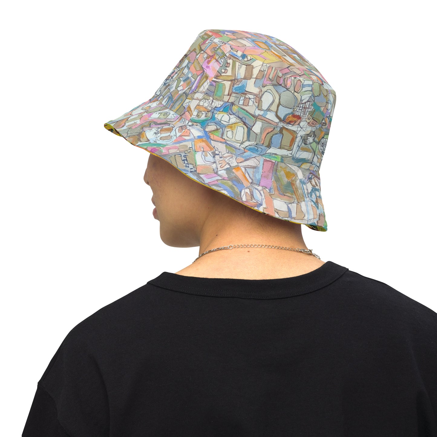 No In No Out/Urban Landscape: Reversible bucket hat