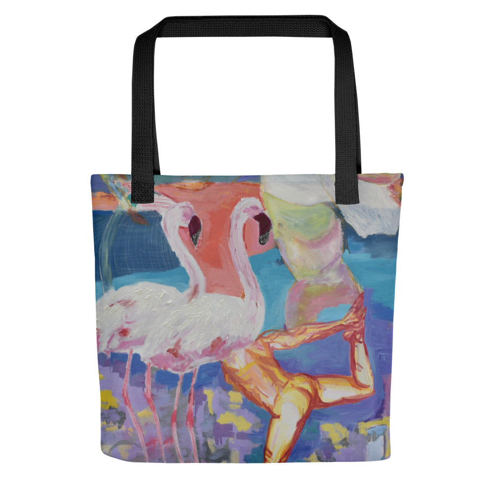 Summer Flamingos: Original Art Tote Bag